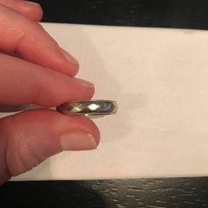 Vintage 14K white gold band